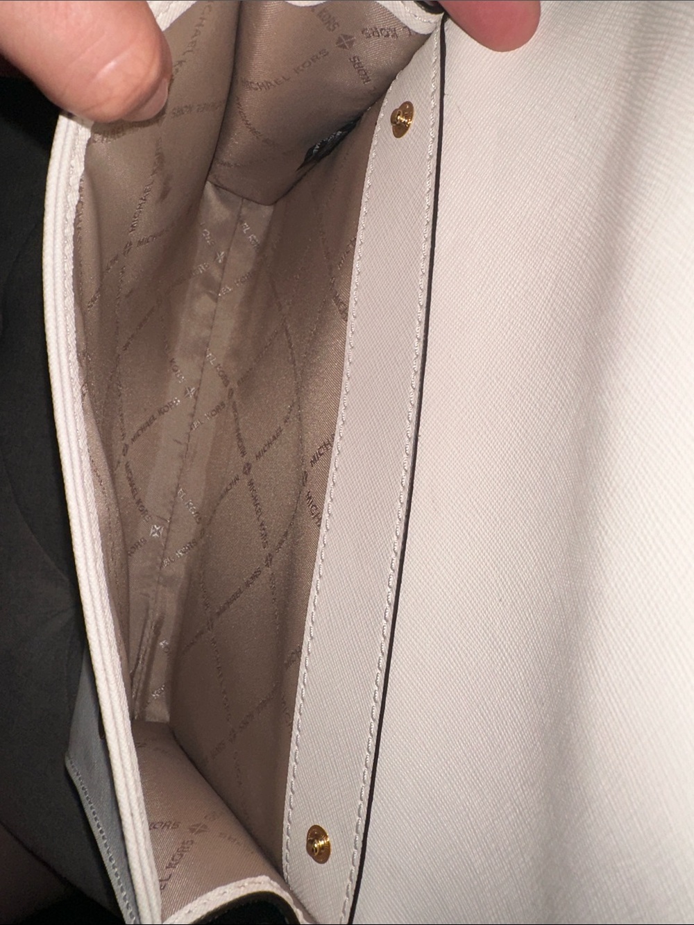 Michael Kors white Crossbody Chain Strap Shoulder Bag - Picture 4 of 8